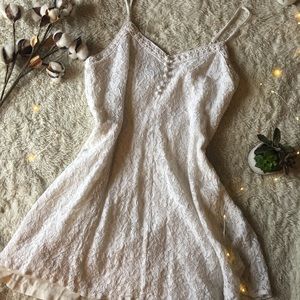 White lace cami dress